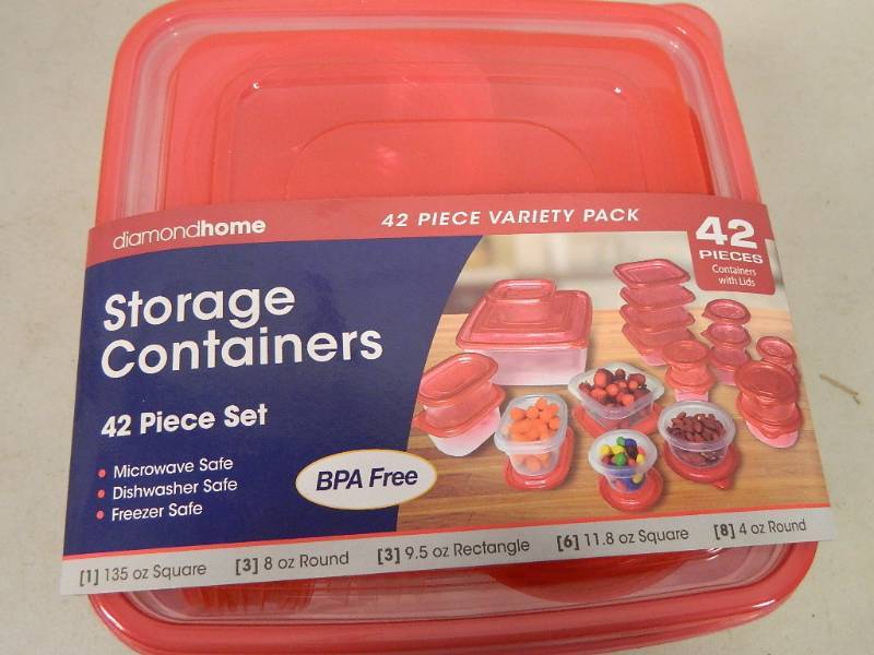 lot 88 image: New Diamond Home 42 Piece Storage Container Set