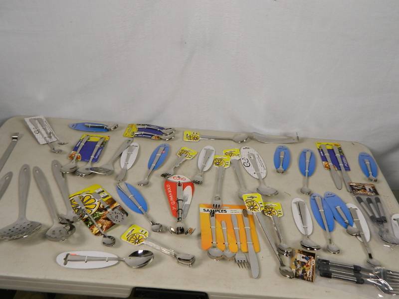lot 89 image: Huge Lot of New Silverware and Utensils