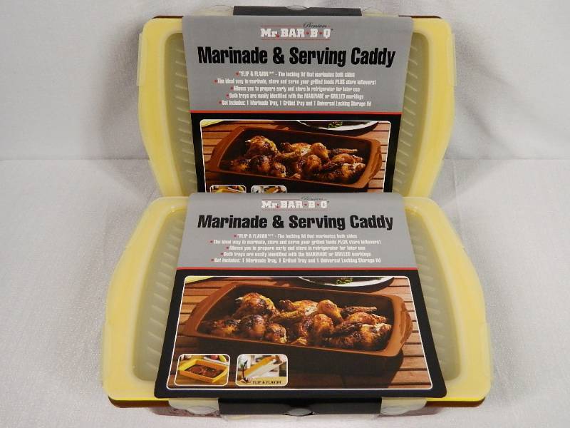 lot 97 image: 2 New Large Marinade and Serving Caddies