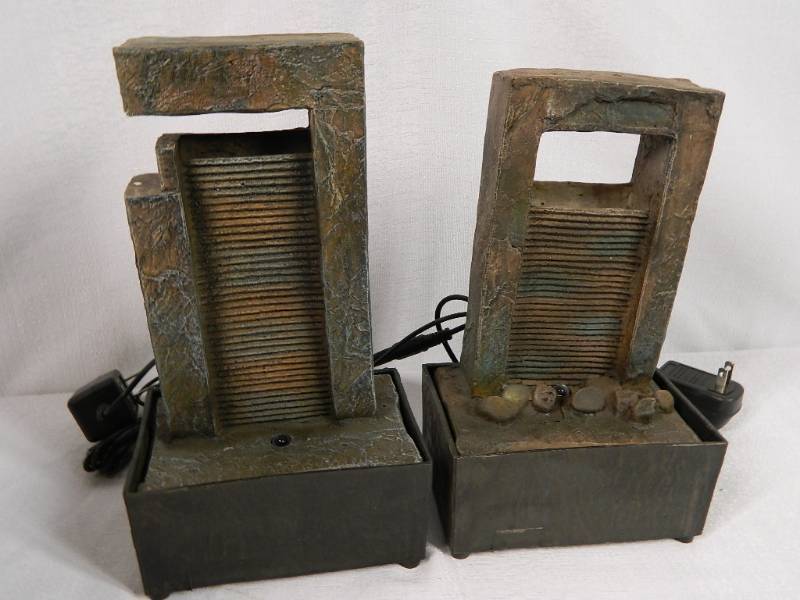 lot 99 image: 2 New Tabletop Fountains