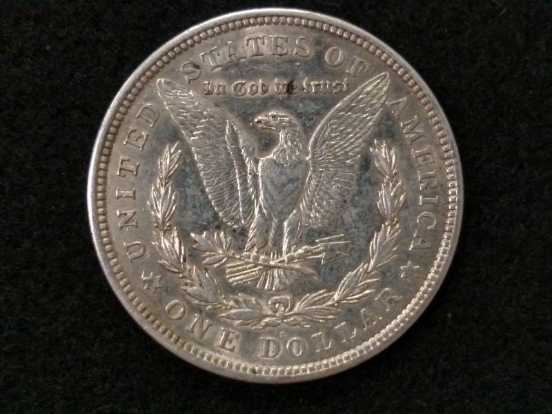 lot 47 image: 1921 D Morgan Silver Dollar...