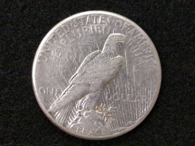 lot 62 image: 1922 S Peace Silver Dollar...