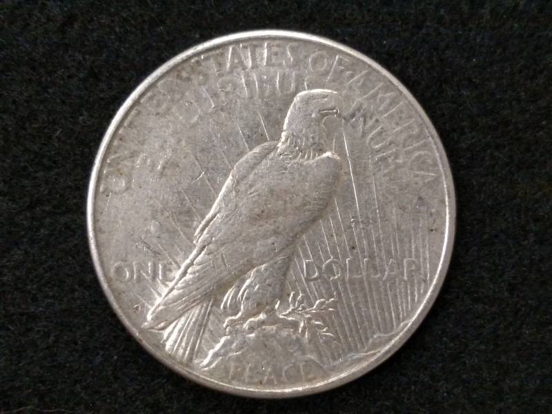 lot 67 image: 1923 D Peace Silver Dollar...