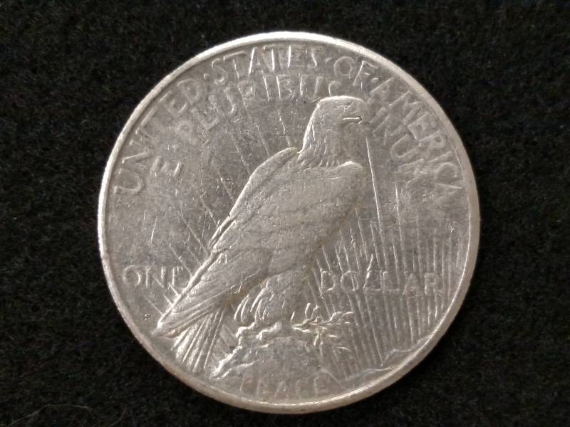 lot 70 image: 1923 S Peace Silver Dollar...