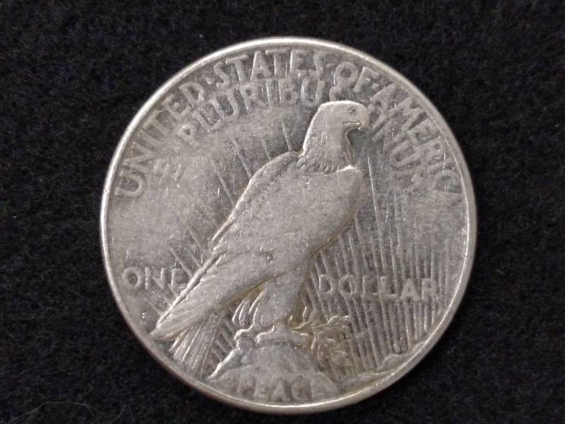 lot 71 image: 1923 S Peace Silver Dollar...