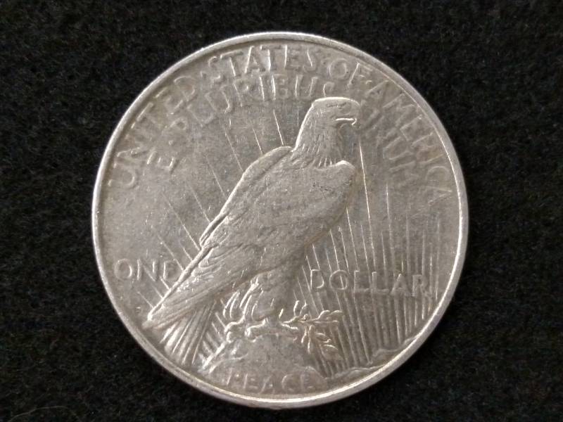 lot 79 image: 1927 D Peace Silver Dollar...
