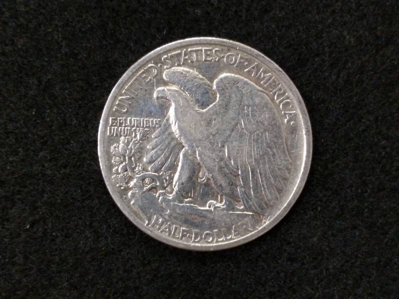 lot 88 image: 1934 D Walking Liberty Silver Half...