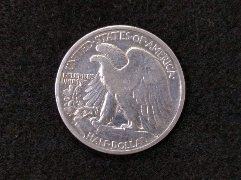 lot 89 image: 1934 S Walking Liberty Silver Half...