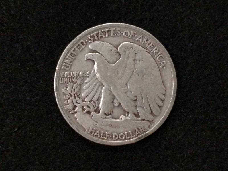 lot 90 image: 1935 Walking Liberty Silver Half D...