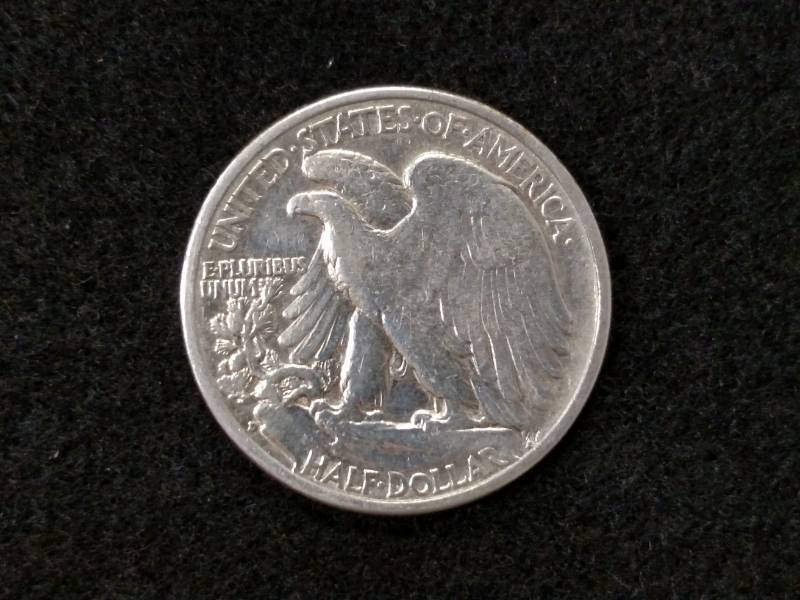 lot 91 image: 1935 D Walking Liberty Silver Half...