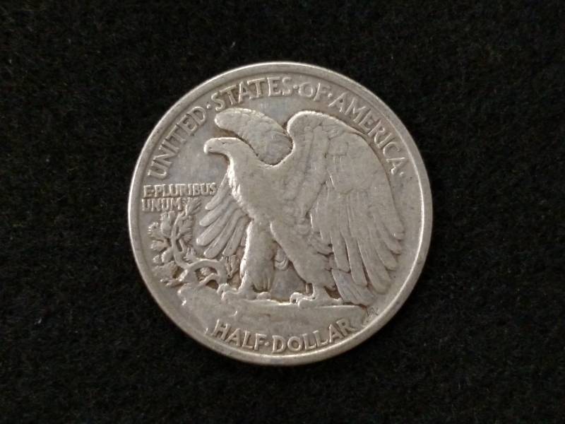 lot 92 image: 1936 Walking Liberty Silver Half D...