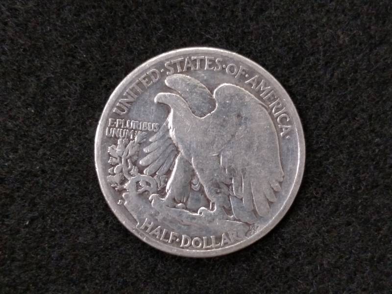 lot 96 image: 1937 D Walking Liberty Silver Half...