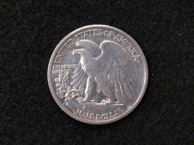 lot 104 image: 1941 S Walking Liberty Silver Half...