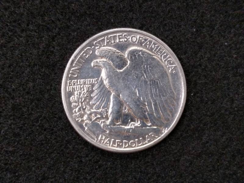 lot 107 image: 1944 Walking Liberty Silver Half D...