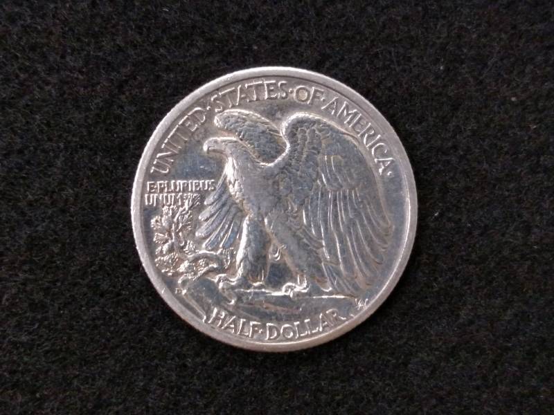 lot 108 image: 1944 D Walking Liberty Silver Half...
