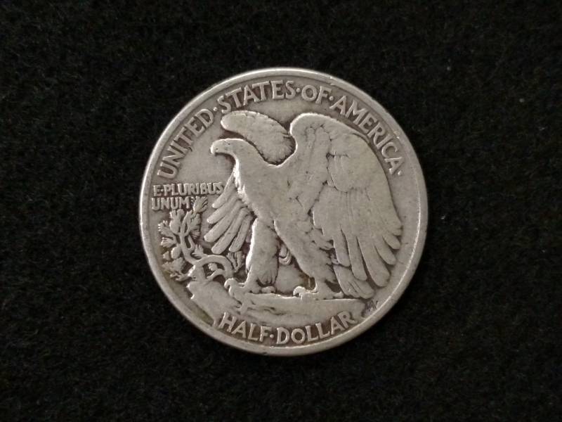 lot 110 image: 1946 Walking Liberty Silver Half D...