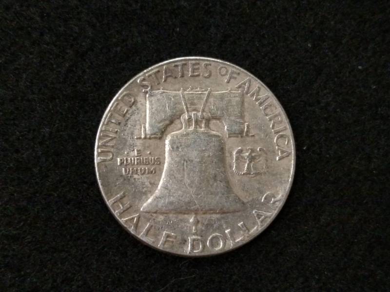 lot 118 image: 1951 Franklin Silver Half Dollar...