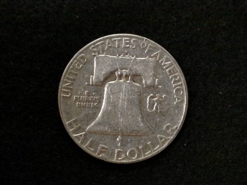 lot 122 image: 1954 D Franklin Silver Half Dollar...