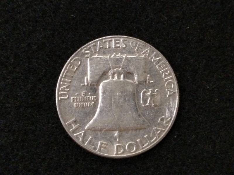 lot 123 image: 1956 Franklin Silver Half Dollar...