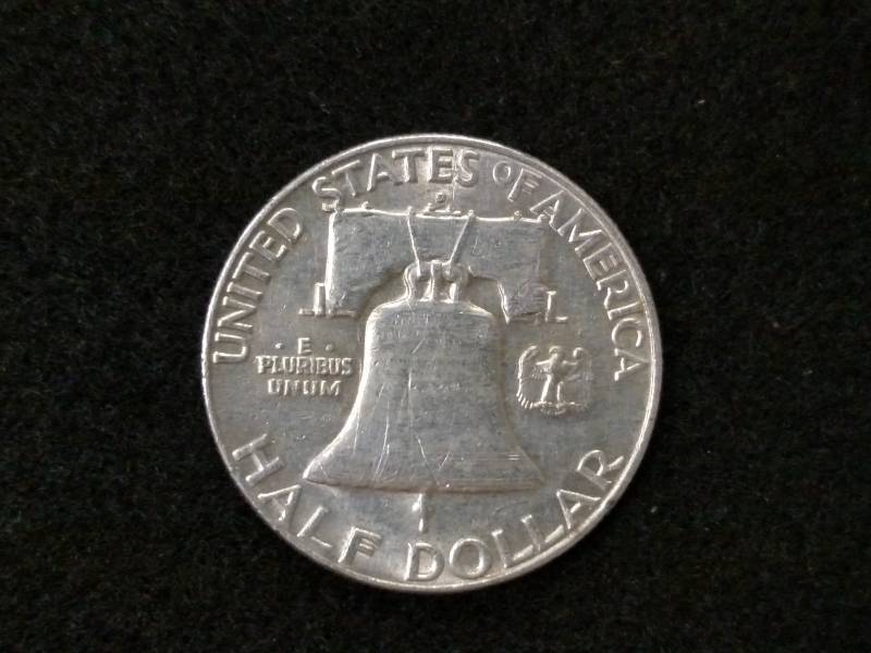 lot 131 image: 1962 D Franklin Silver Half Dollar...