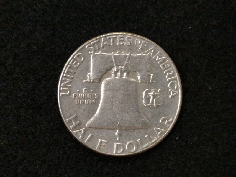 lot 132 image: 1963 Franklin Silver Half Dollar...