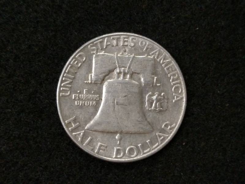 lot 134 image: 1963 D Franklin Silver Half Dollar...