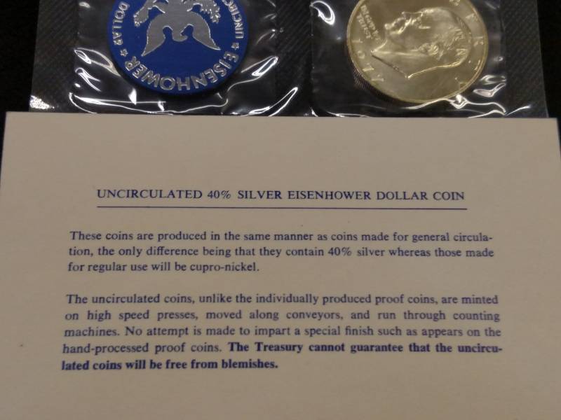 lot 138 image: 1972 S Eisenhower .40 Silver Dollar...