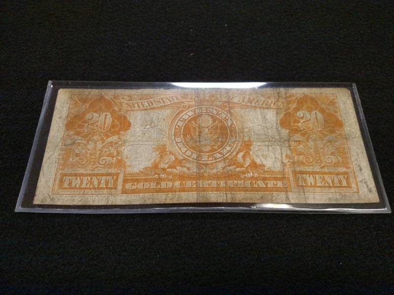 lot 166 image: 1922 Large Size Twenty Dollars Gold...