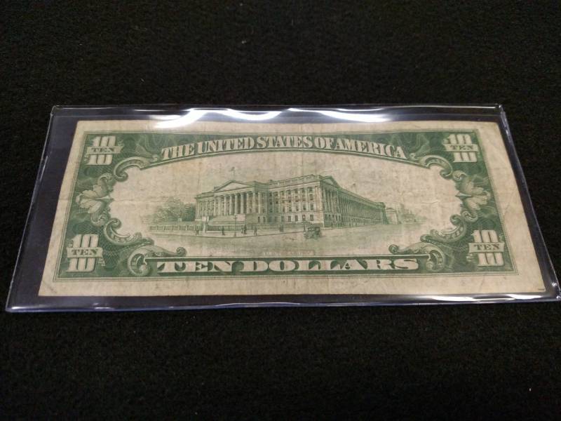 lot 171 image: 1929 Ten Dollars National Currency ...
