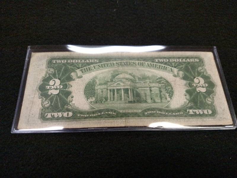 lot 176 image: 1928 D Two Dollars Red Seal Note...