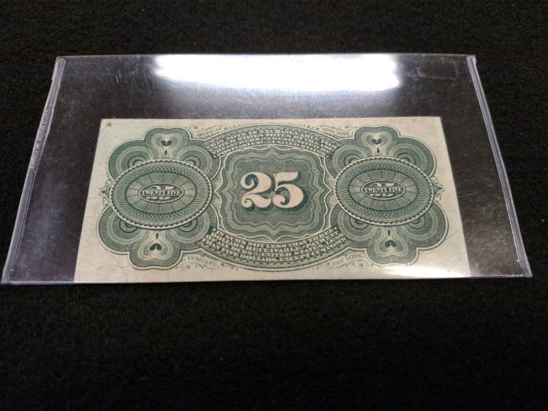 lot 185 image: 1863 Twenty Five Cents Fractional C...