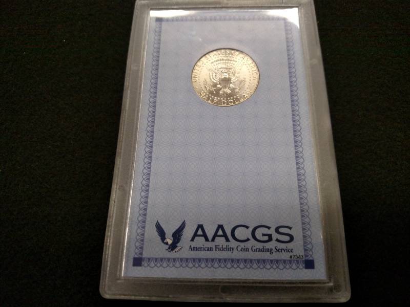 lot 189 image: 2012 MS67 AACGS Kennedy Half Dollar...