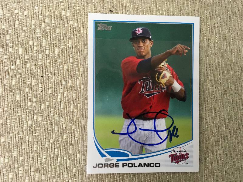 Autographed Jorge Polanco Card