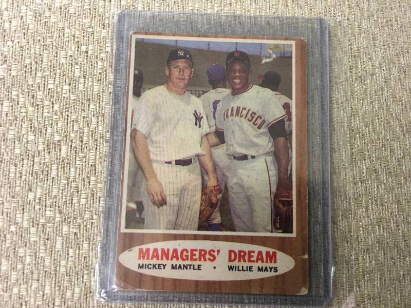 Managers Dream Mickey MantleWillie Mays Card