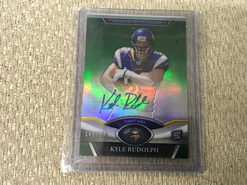 Autographed Kyle Rudolph Card