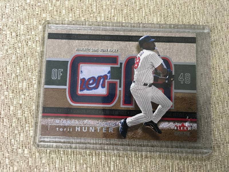 Torii Hunter Game Used Jersey Card 0110