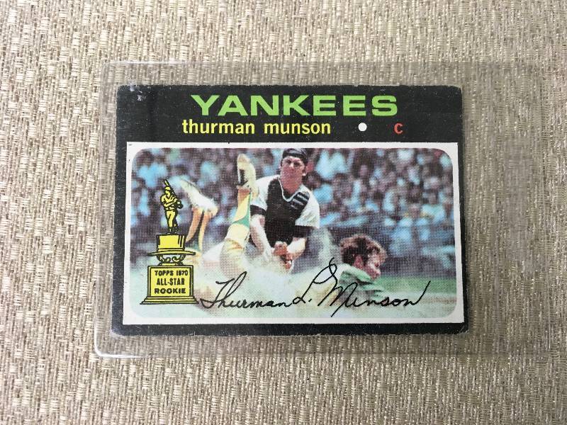 Autographed Thurman Munson Card
