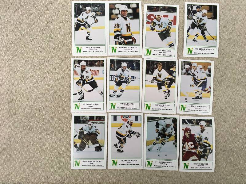 Minnesota Northstars Hockey Card Team Set
