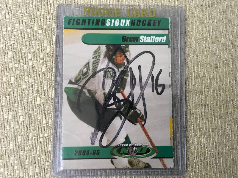 Autographed Drew Stafford Rookie Card