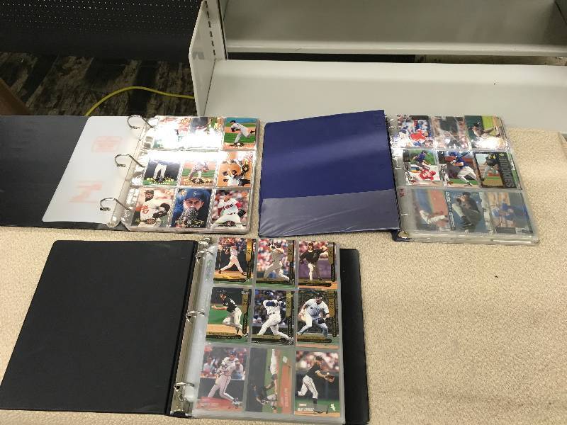 Three MLB Card Albums