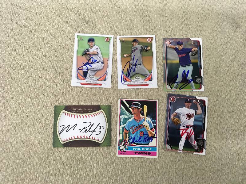 Autographed Minnesota Twins Cards