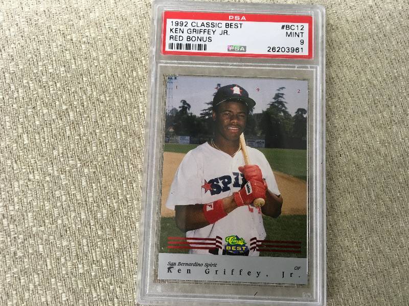 1992 Classic Best Ken Griffey Jr. Red Bonus Card Mint 9