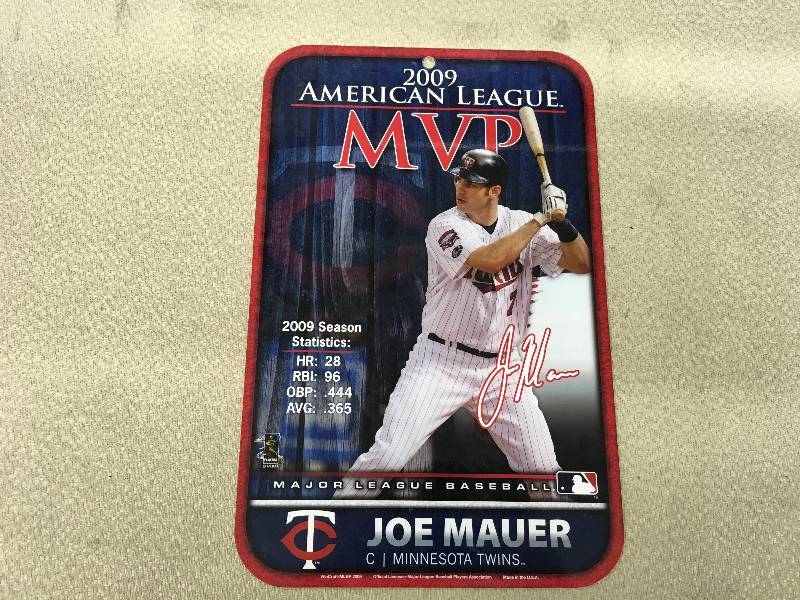 2009 American League MVP Joe Mauer Sign
