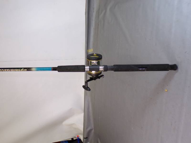 lot 28 image: Heavy Duty Rod and Reel