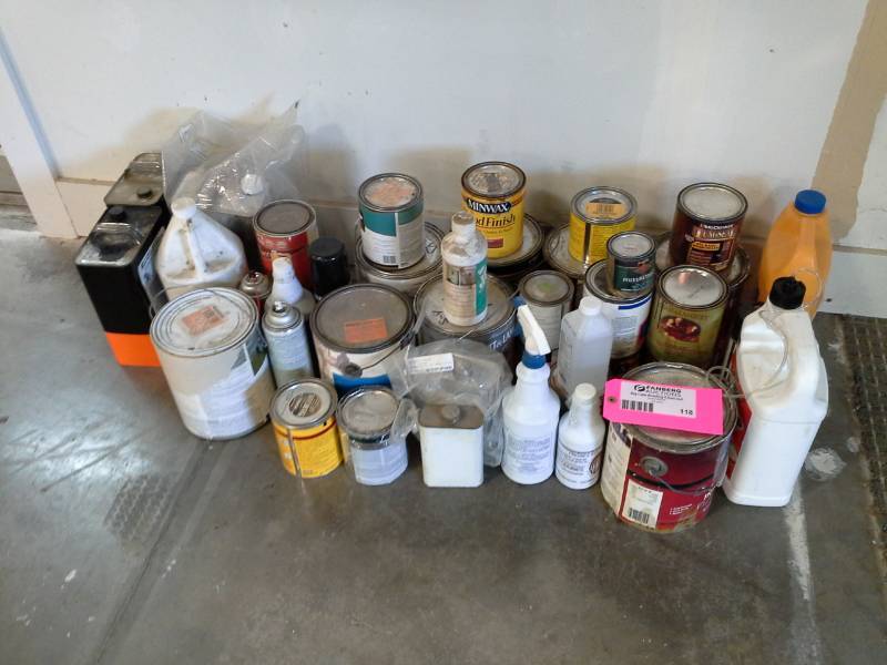 lot 118 image: Silicone Thread Lubricant, Adhesive Remover, Stains, Sealers, Other Chemicals