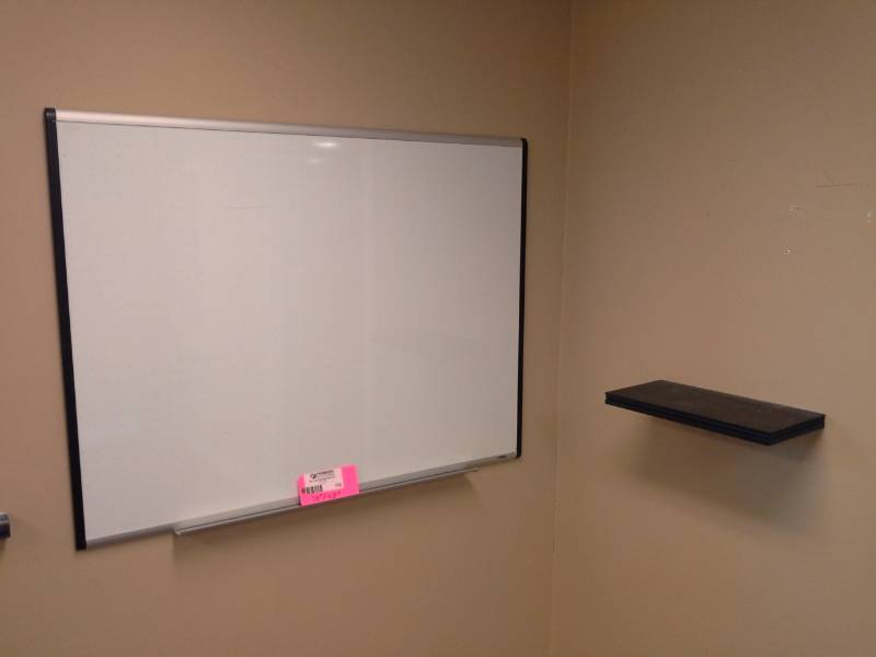 lot 132 image: Dry Erase Whiteboard with Dry Erase Marker Caddy