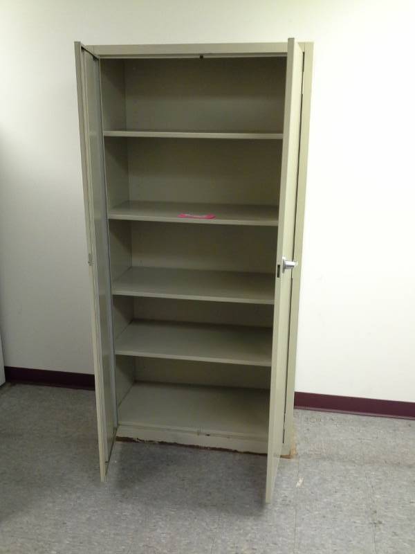 lot 137 image: Office Supply Cabinet with 2-Doors, 5-Shelves