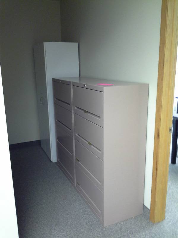 lot 167 image: Lot of (3) Metal Lateral File Cabinets
