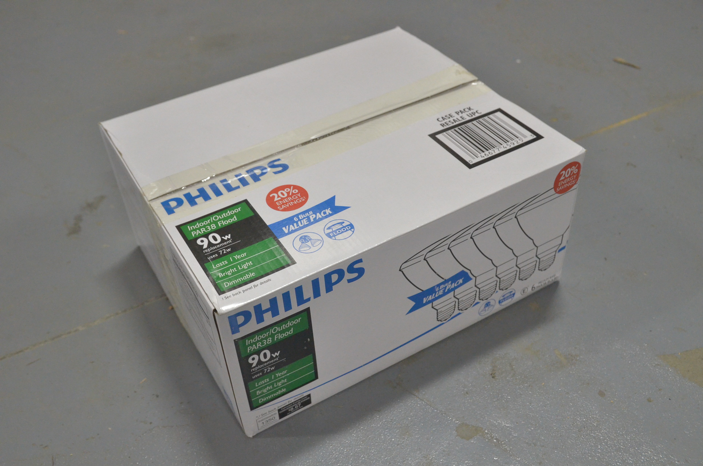 lot 11 image: 90-Watt Equivalent PAR38 Halogen IndoorOutdoor Dimmable Flood Light Bulb (4-Pack)