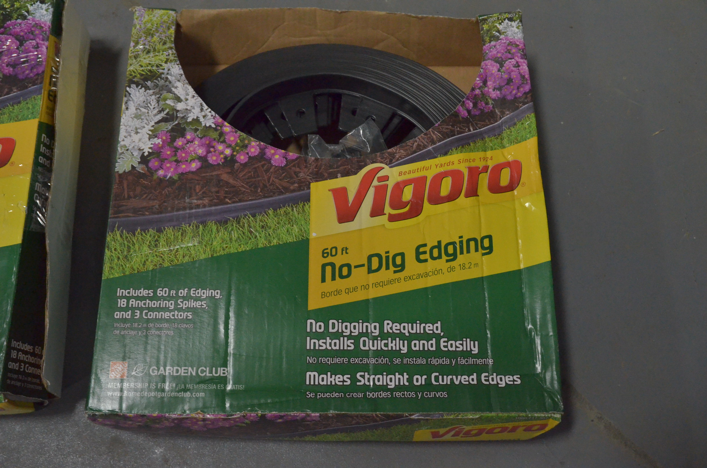 lot 57 image: Lot of 2 Vigoro 60 ft. No-Dig Landscape Edging Kit